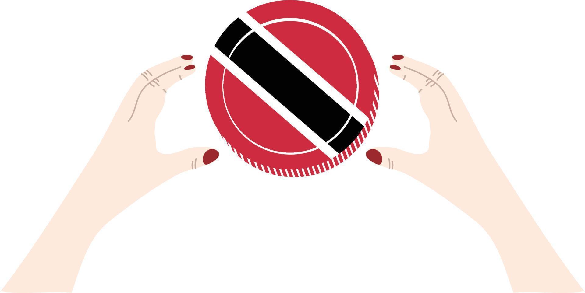 Trinidad and Tobago Flag vector hand drawn,Trinidad and Tobago dollar vector hand drawn