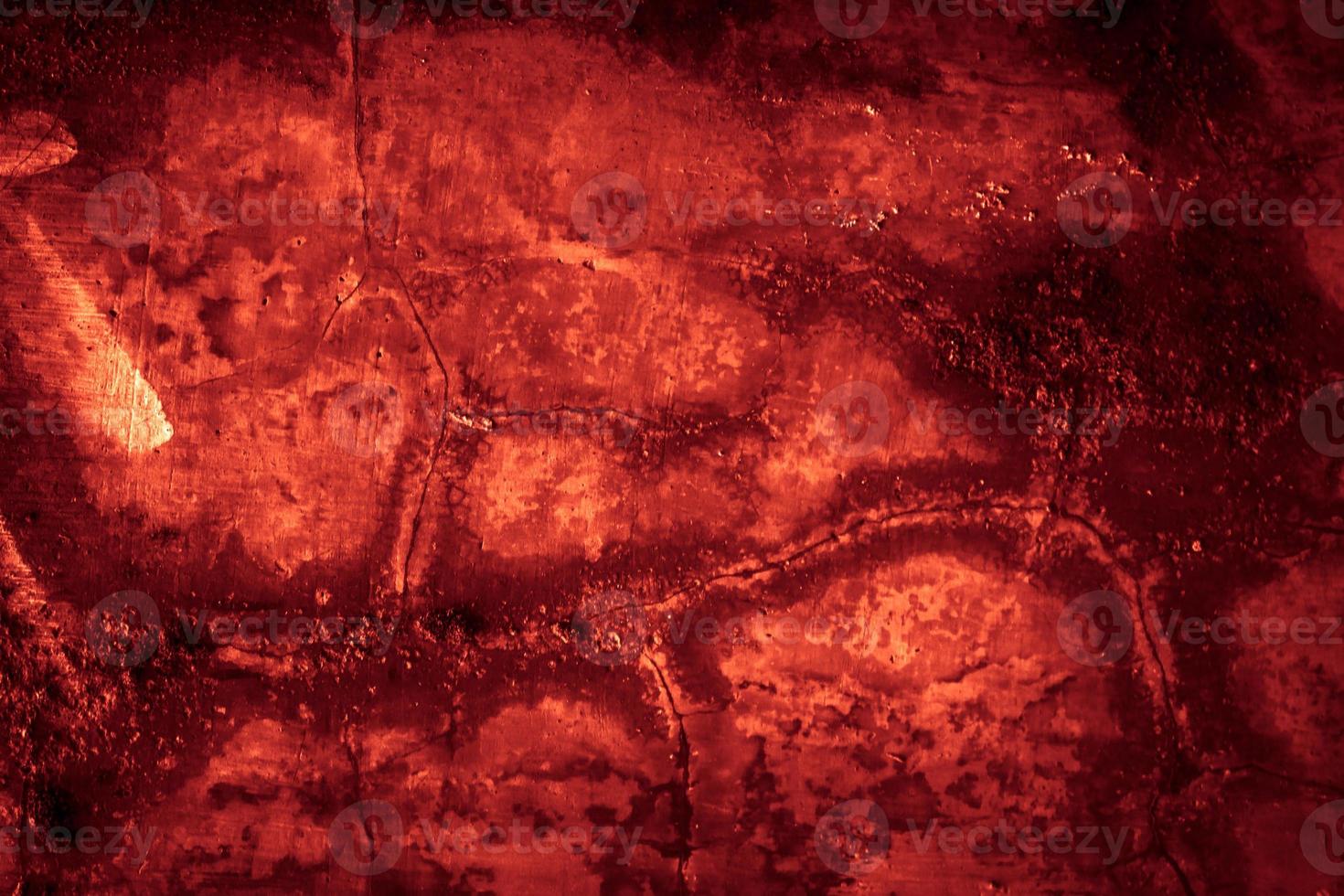 fondo de textura de concreate de pared de grunge de sangre roja oscura foto