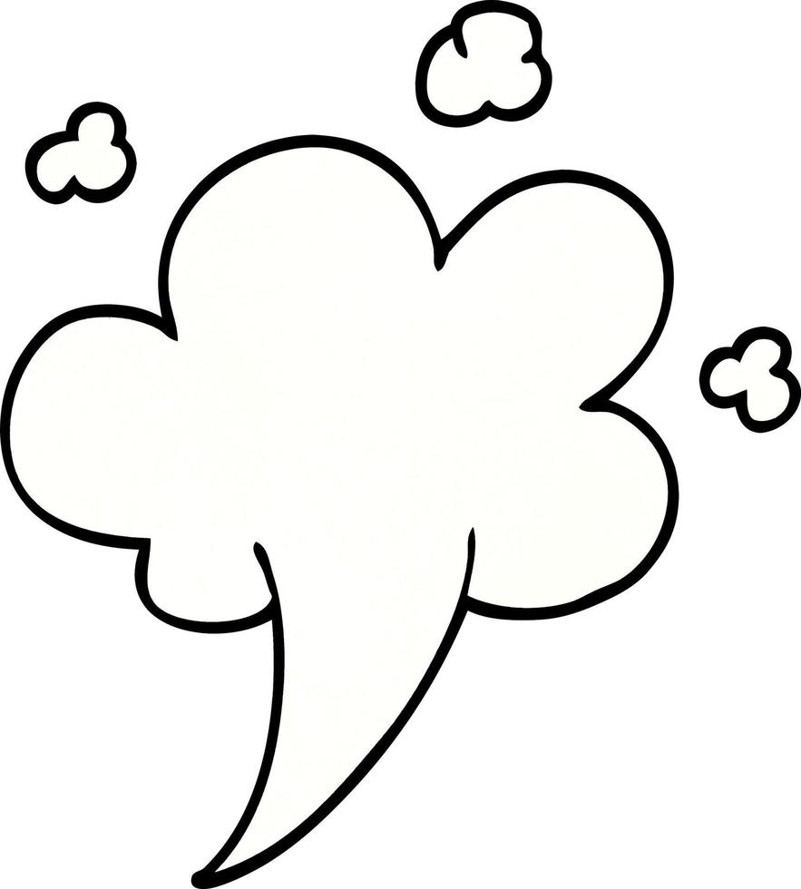 cartoon doodle gust of air vector