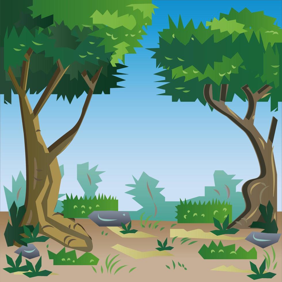 Forest Background Vector