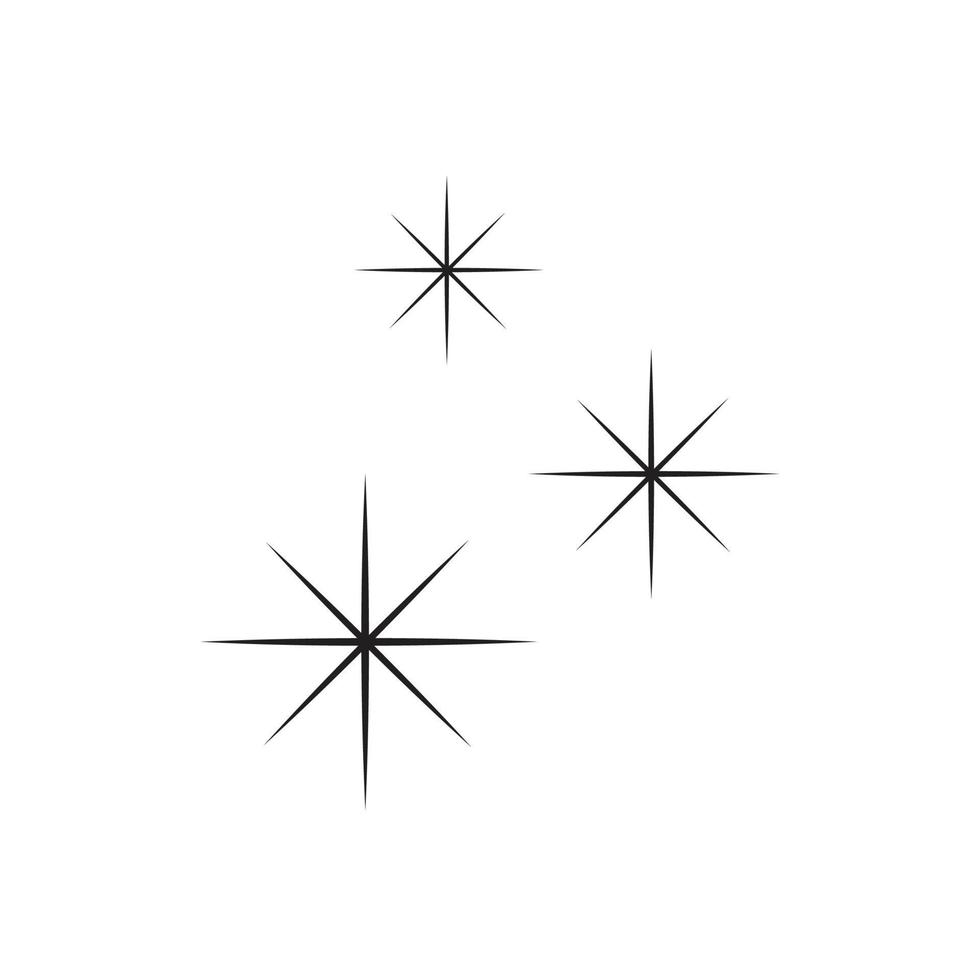 simple stars sparkle icon vector illustration