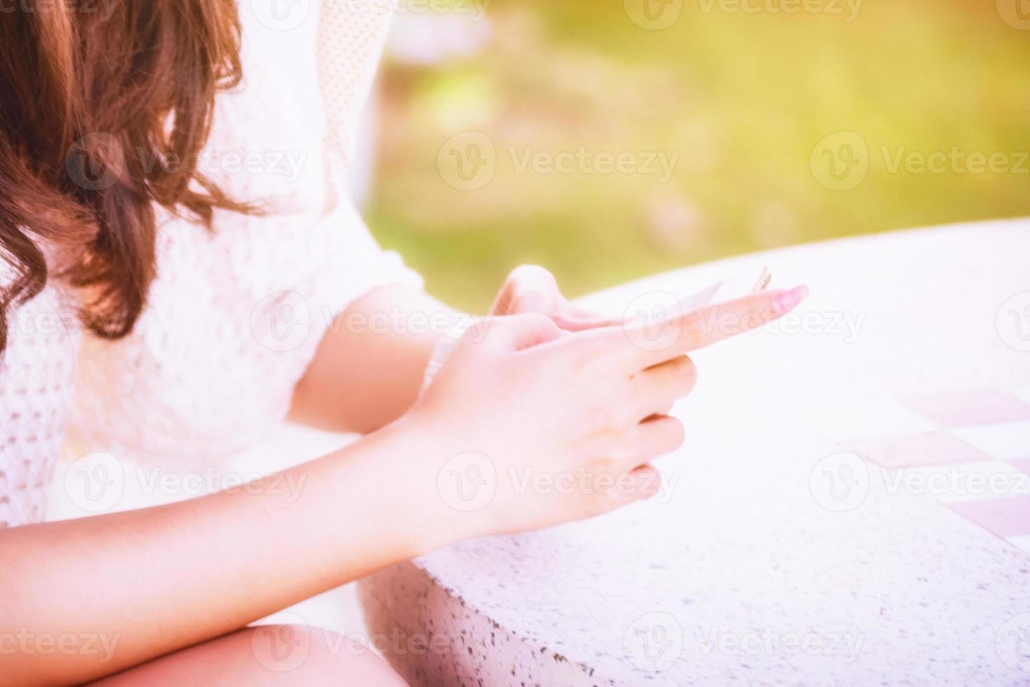 Using smart phone. photo