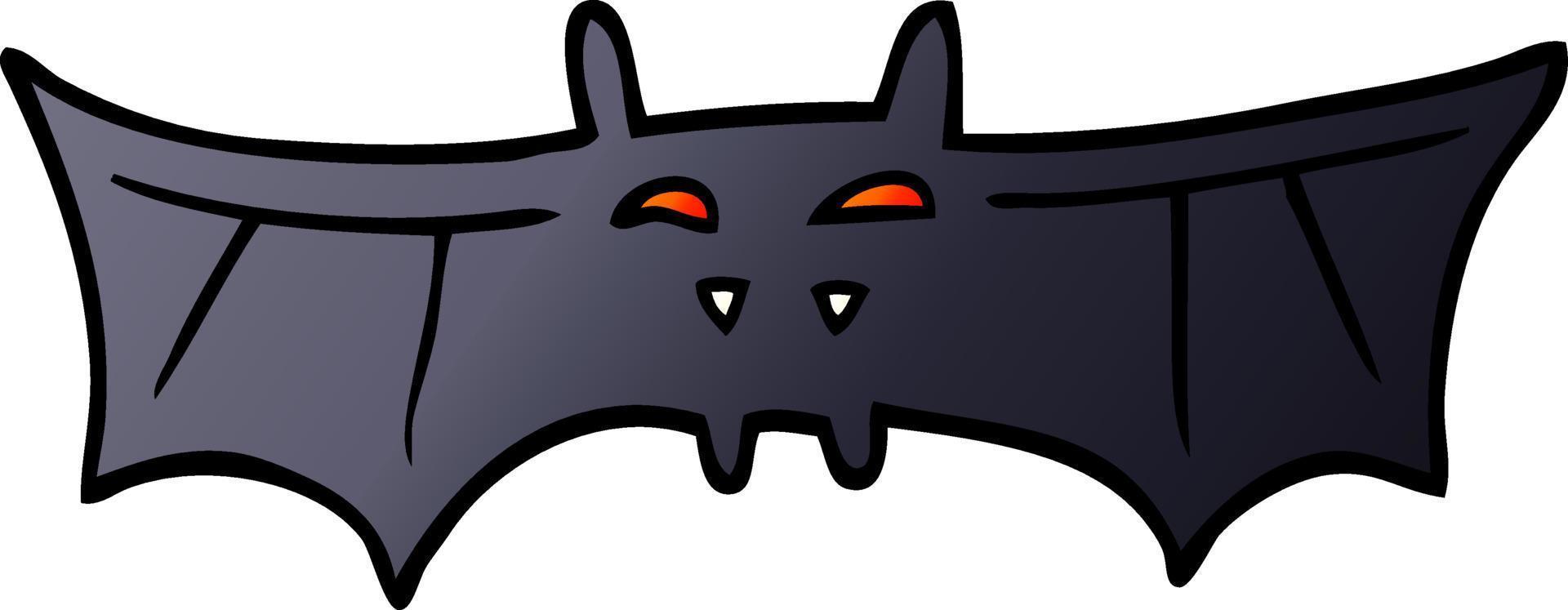 cartoon doodle vampire bat vector