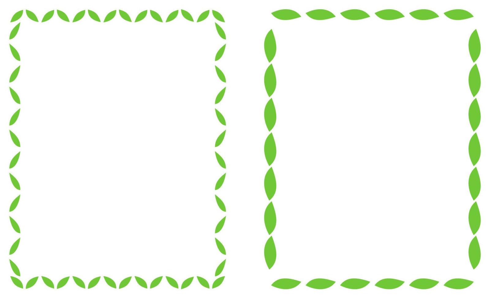 leaves page border vector