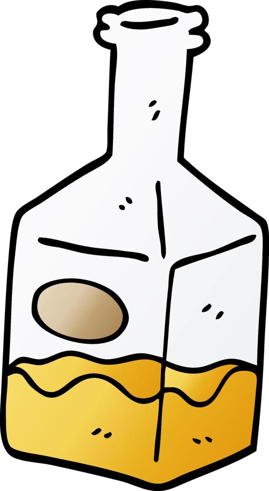 cartoon doodle drink in decanter vector