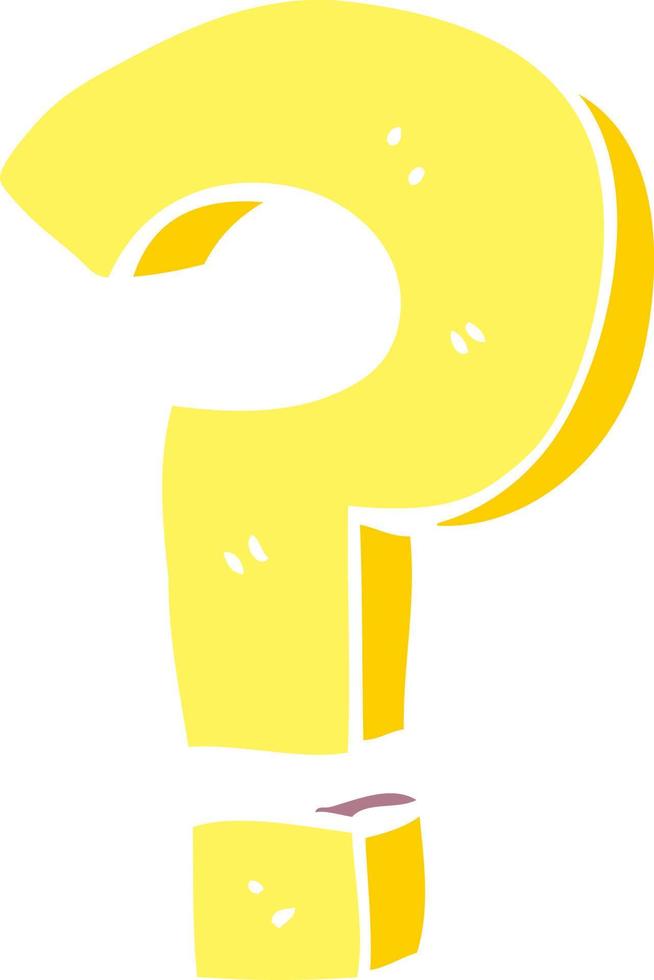 cartoon doodle question mark vector