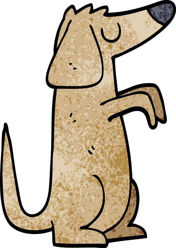 cartoon doodle dog vector