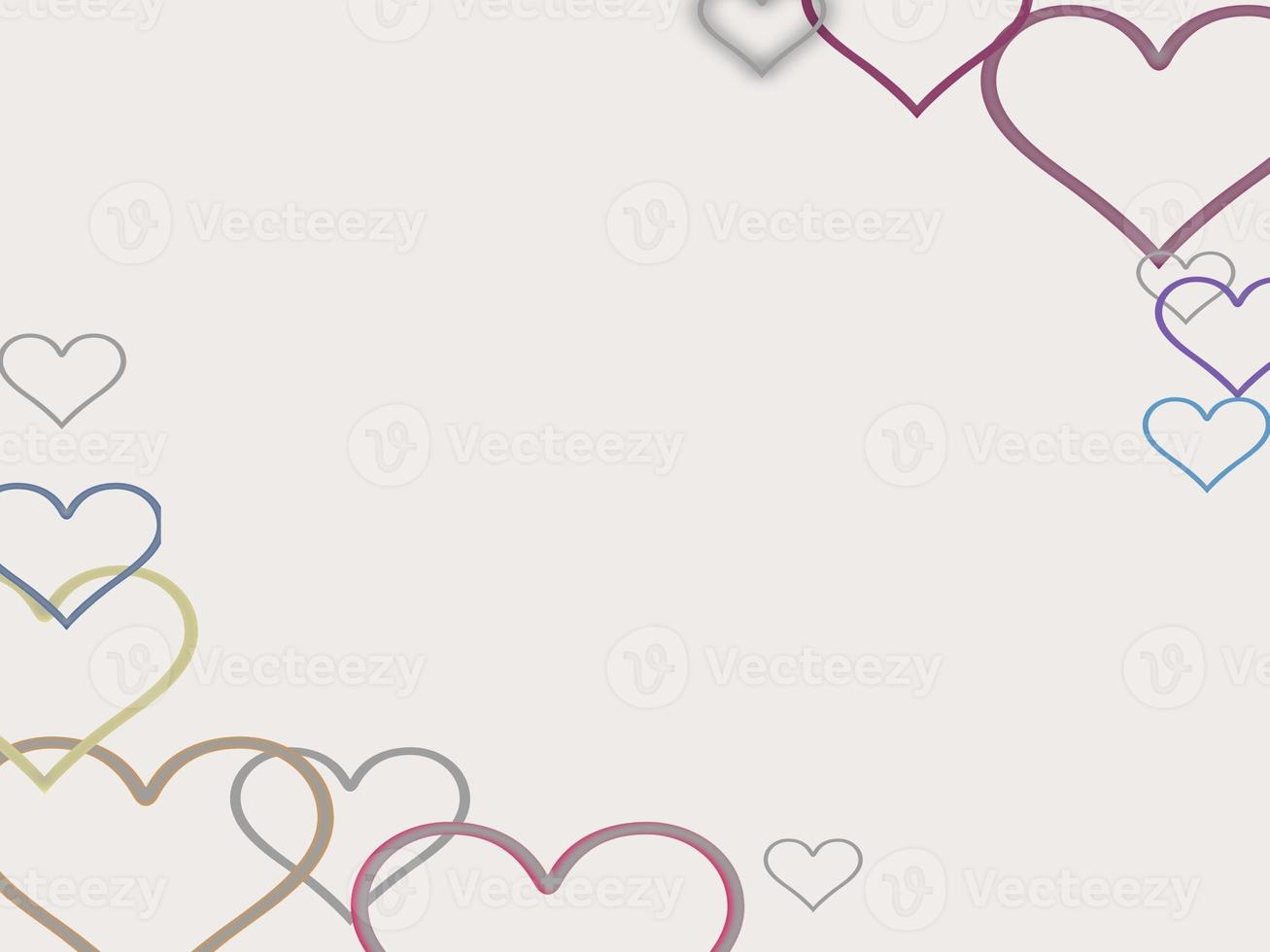 Heart motif background with gray color, suitable for cover templates photo
