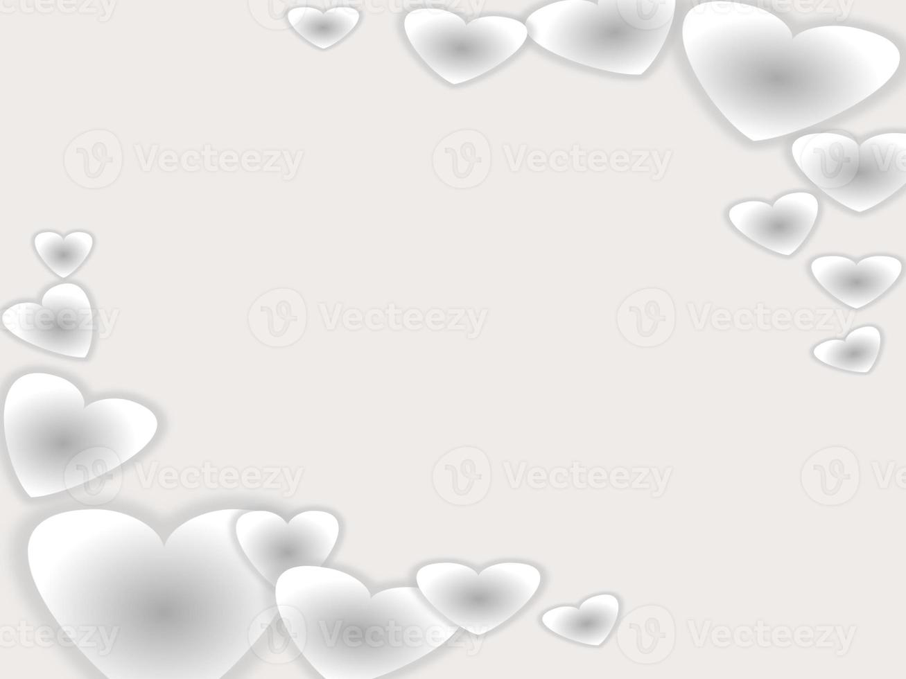 Heart motif background with gray color, suitable for cover templates photo