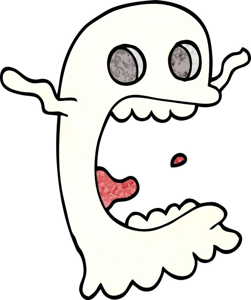 cartoon doodle spooky ghost vector