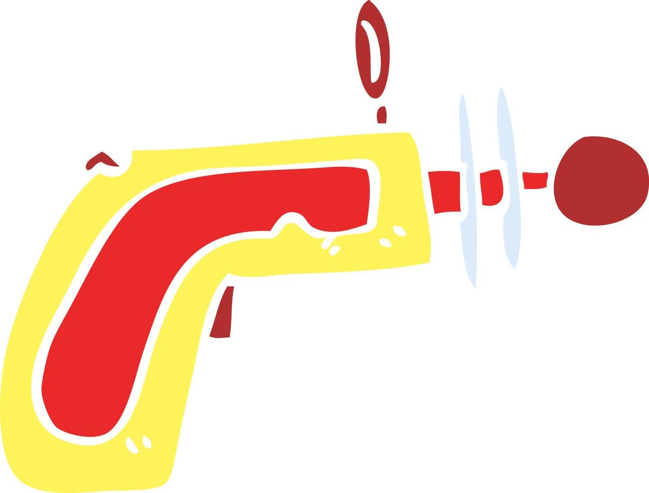 cartoon doodle ray gun vector