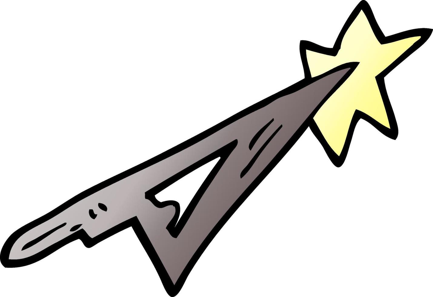 cartoon doodle scalpel blade vector