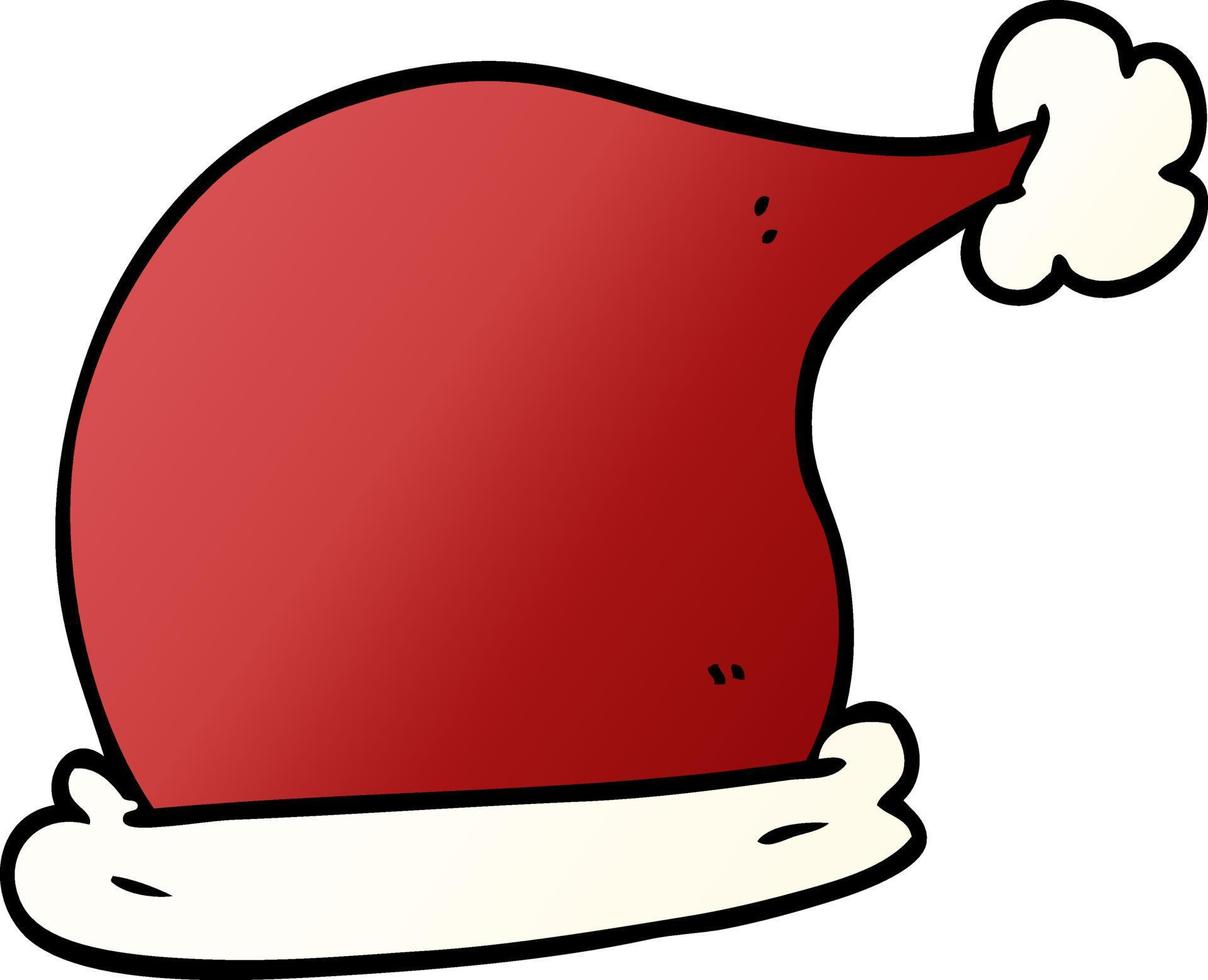 cartoon doodle christmas hats vector