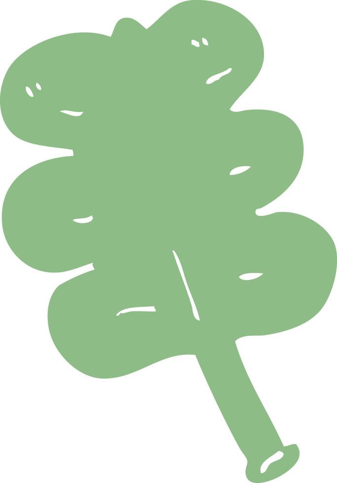 cartoon doodle leaf vector