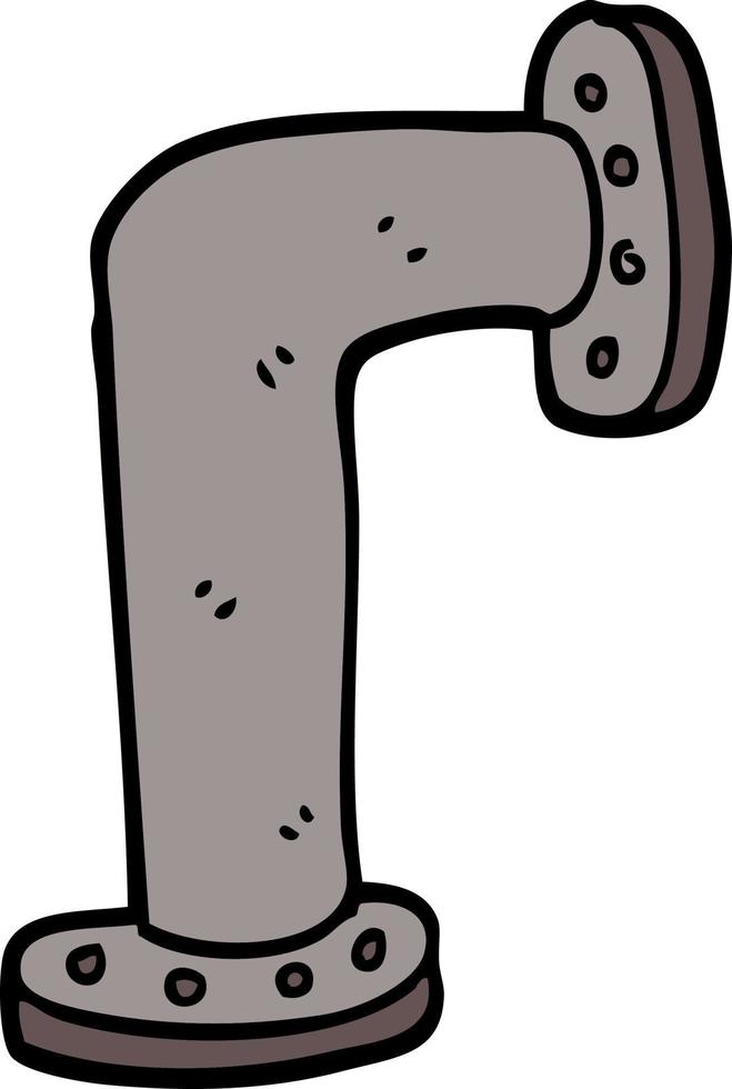 cartoon doodle water pipe vector