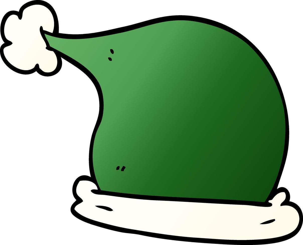 cartoon doodle christmas hats vector