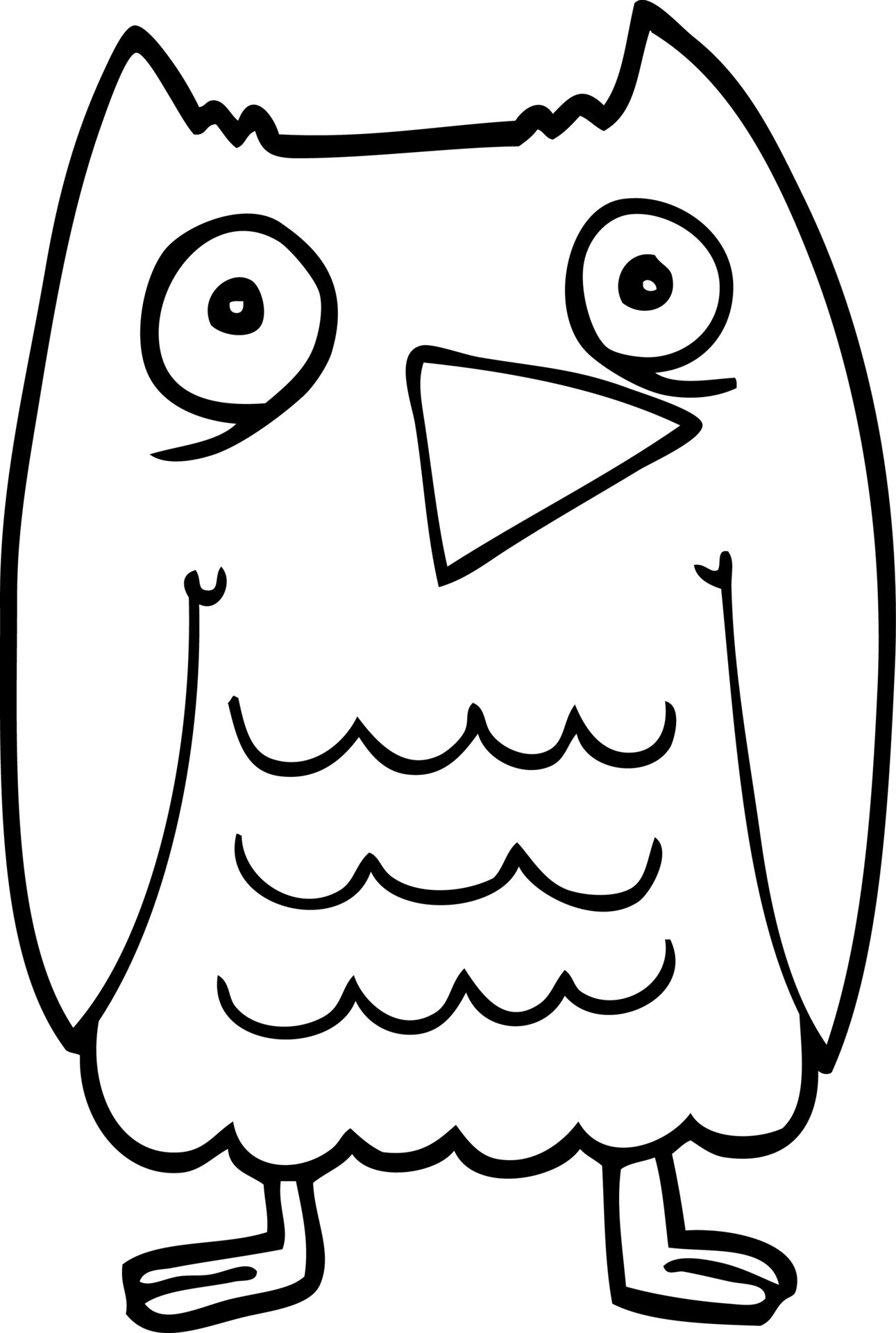 funny line drawing cartoon owl 12200329 Vector Art at Vecteezy funny line drawing cartoon owl 12200329 Vector Art at Vecteezy