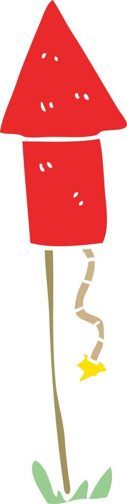 cartoon doodle rocket vector