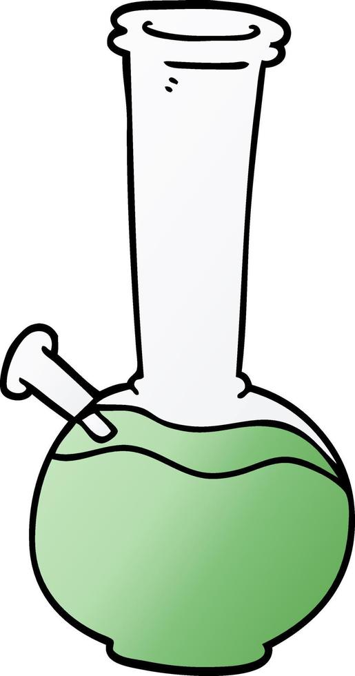 cartoon doodle bong vector