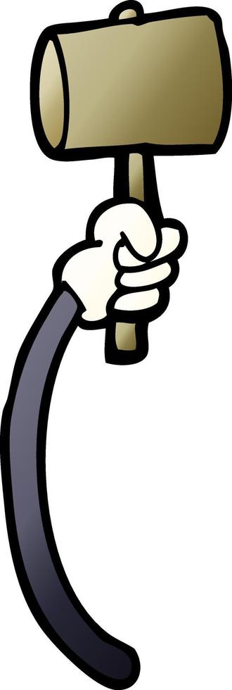 cartoon doodle retro hand gestures vector