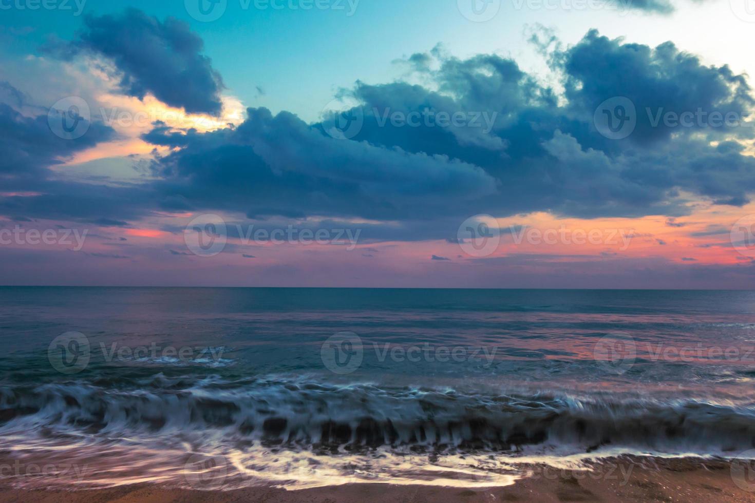 Colorful seascape nature background photo