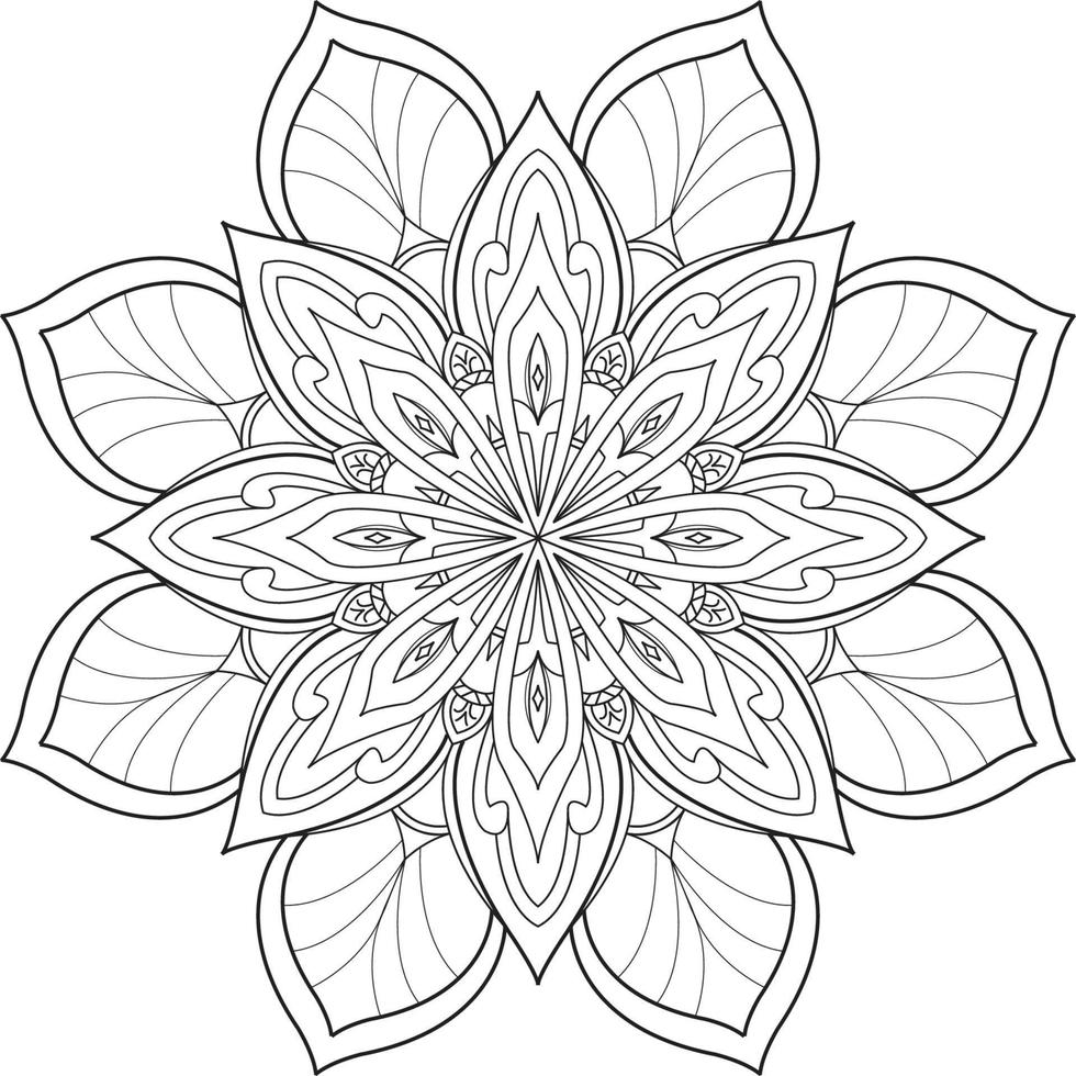 diseño creativo de mandala vector