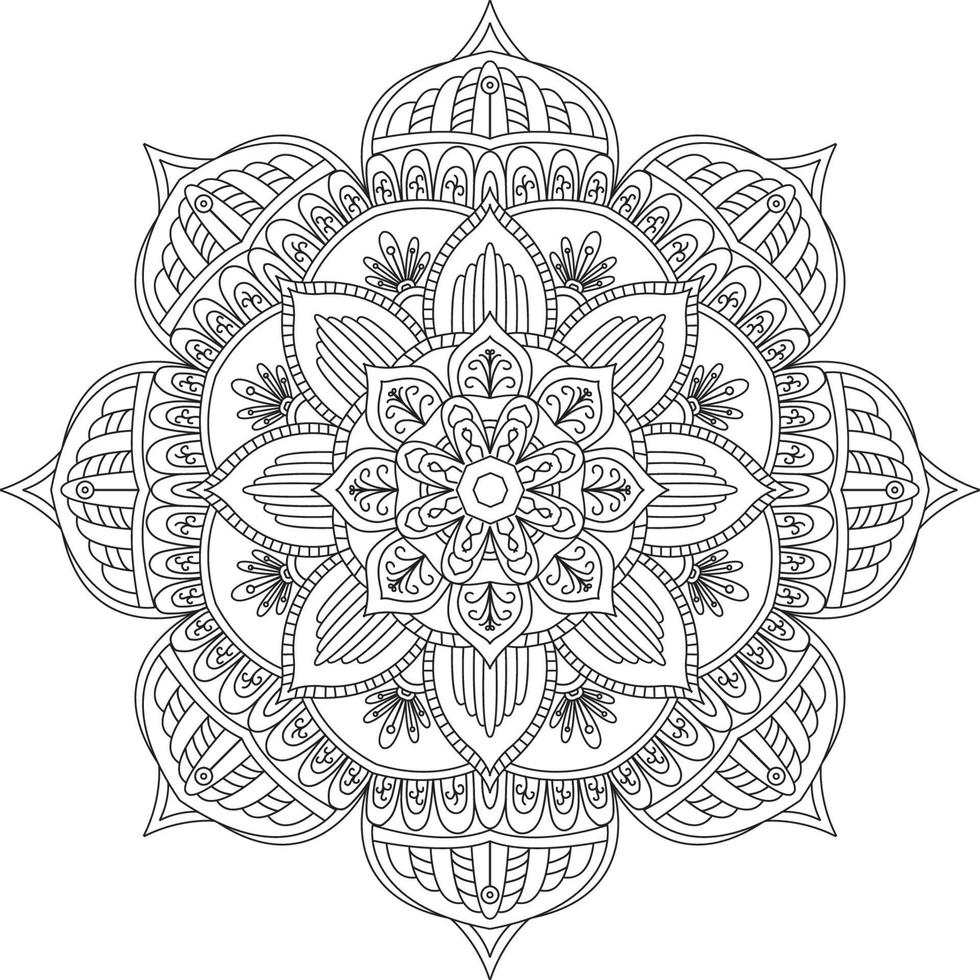 diseño creativo de mandala vector