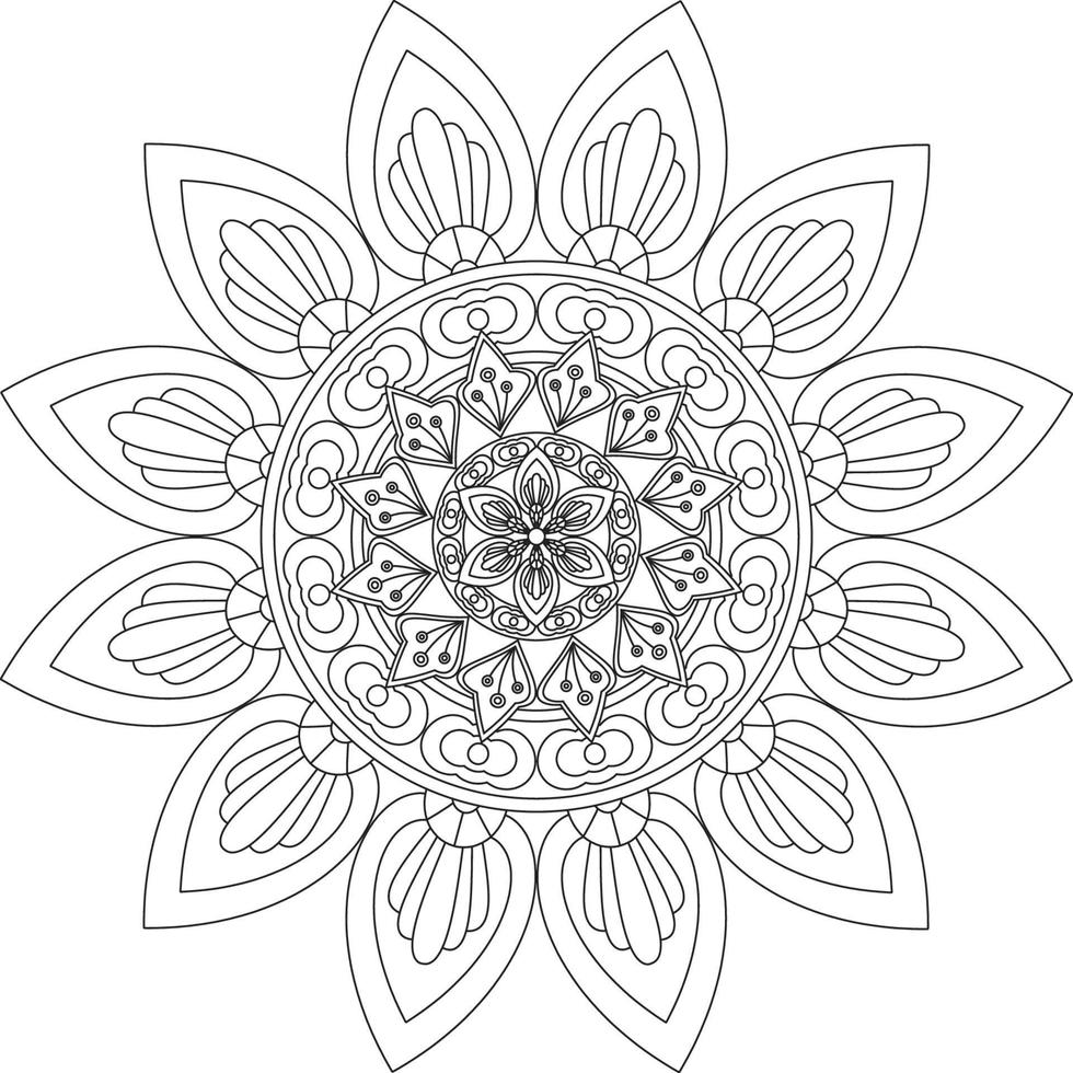 diseño creativo de mandala vector