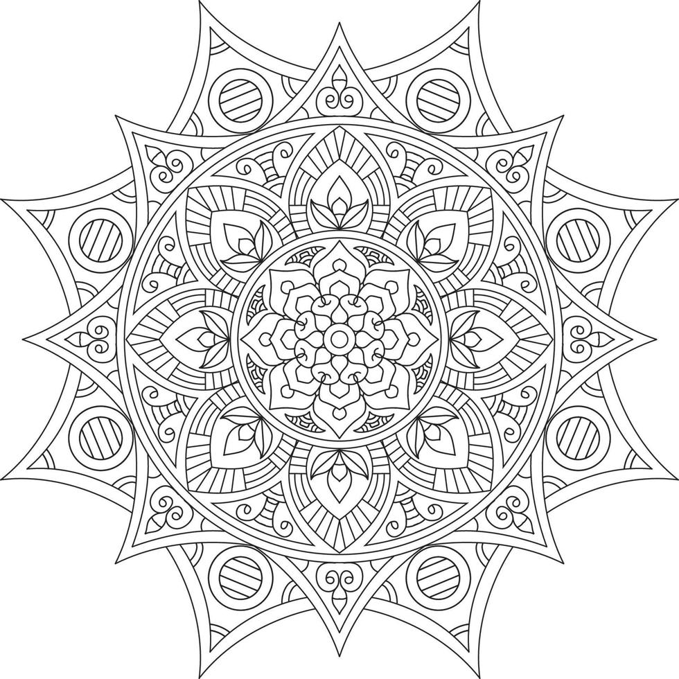 diseño creativo de mandala vector