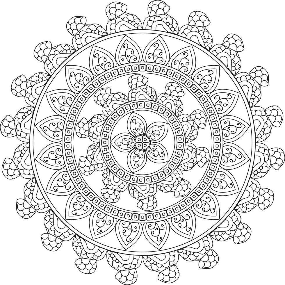 diseño creativo de mandala vector