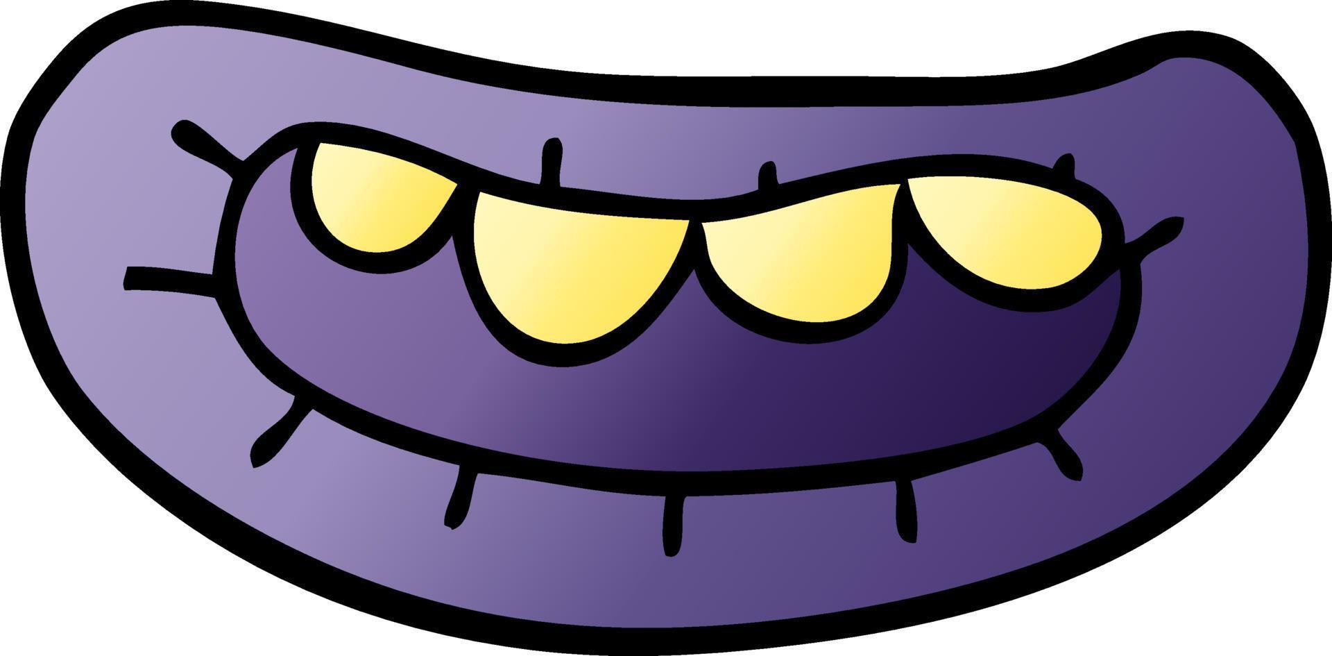 cartoon doodle mouth vector
