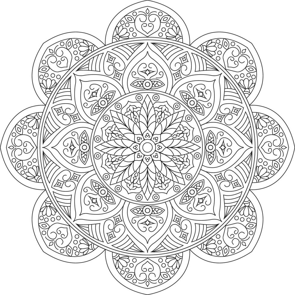 diseño creativo de mandala vector