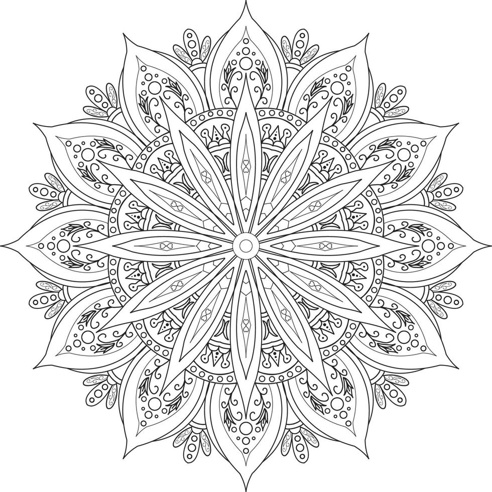 diseño creativo de mandala vector