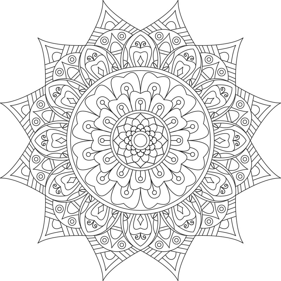 diseño creativo de mandala vector