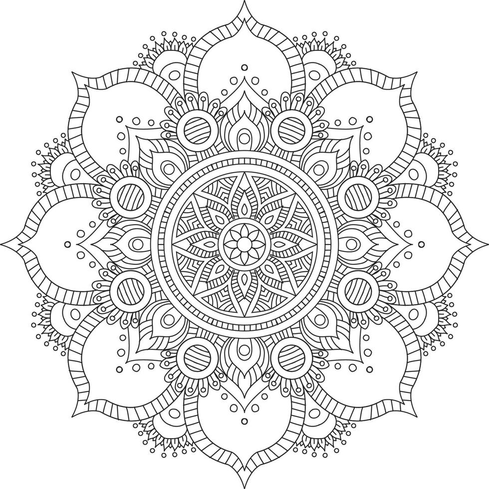 diseño creativo de mandala vector