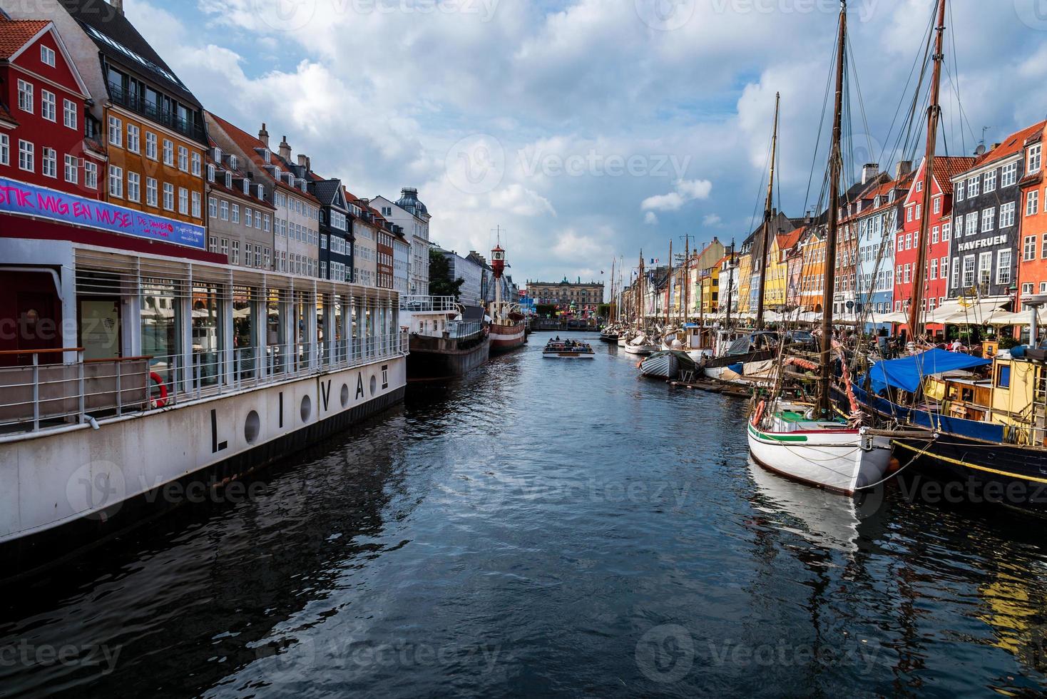 puerto de nuhavn en copenhague foto