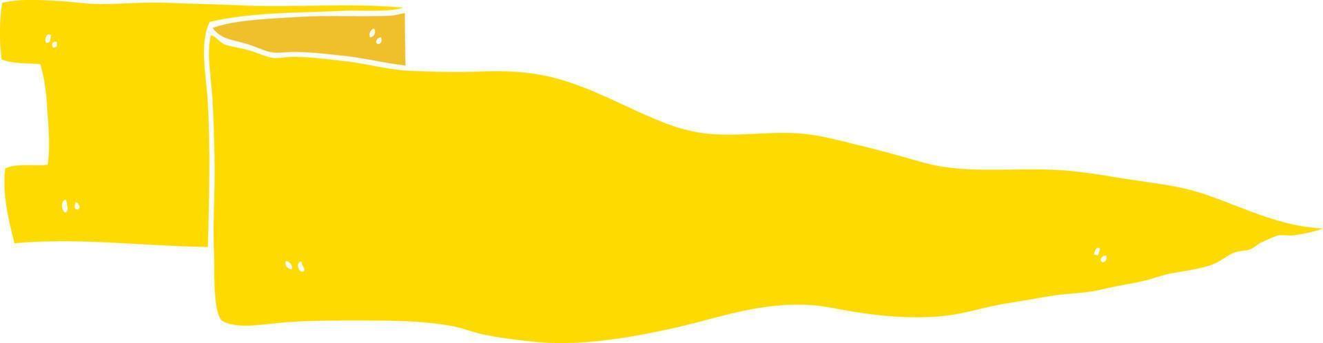 flat color style cartoon waving banner vector