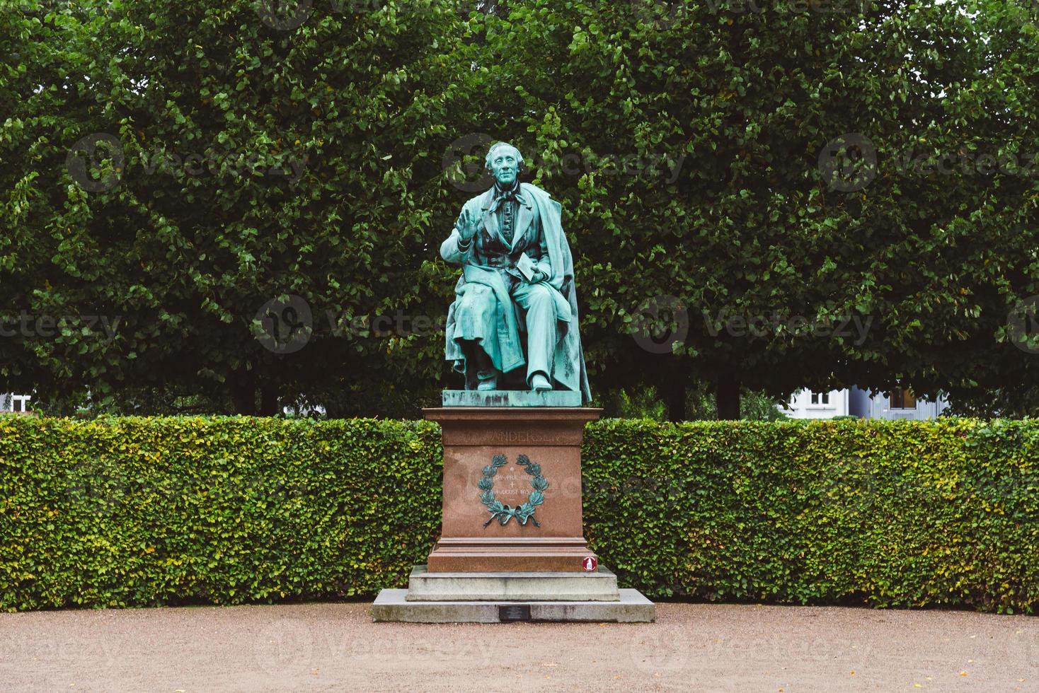 Hans Christian Andersen statue in Rosenborg garden photo