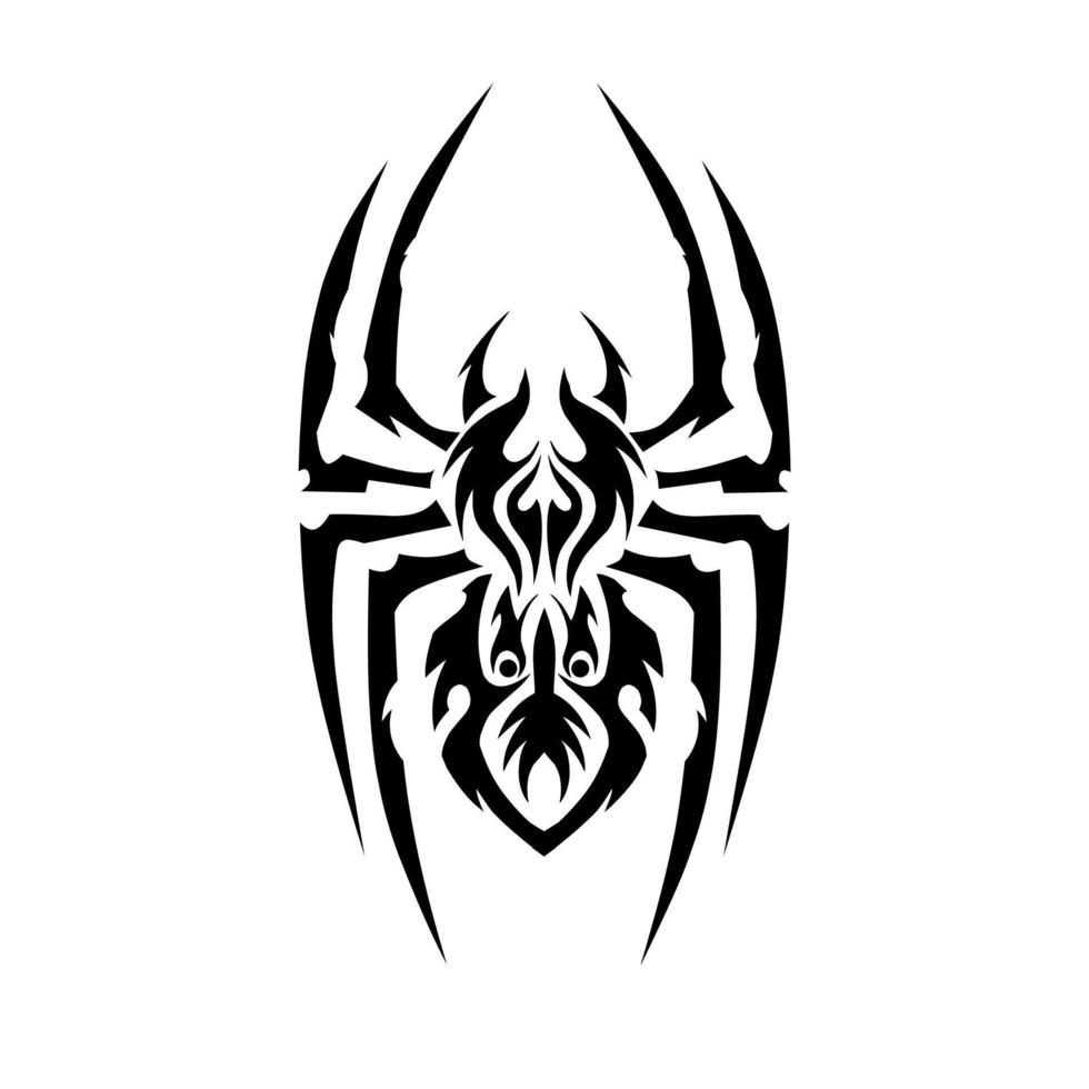 Illustration vector graphic of spider tribal art design tattoo