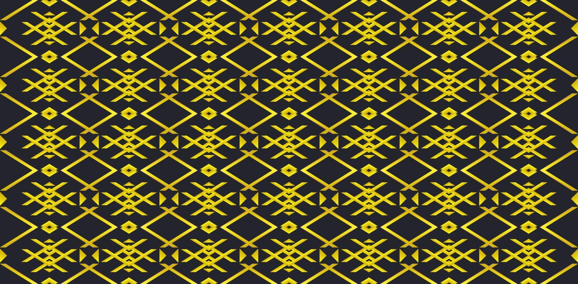 Yellow and black background with abstract stripes. vector