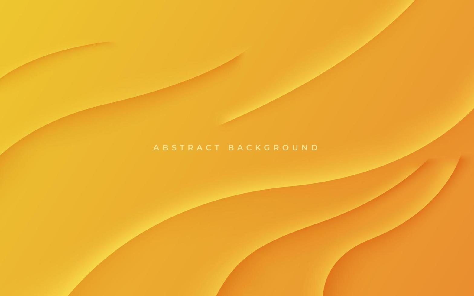 sombra ondulada dinámica naranja amarilla abstracta y luz diseño moderno geométrico futurista vector ilustración de fondo.