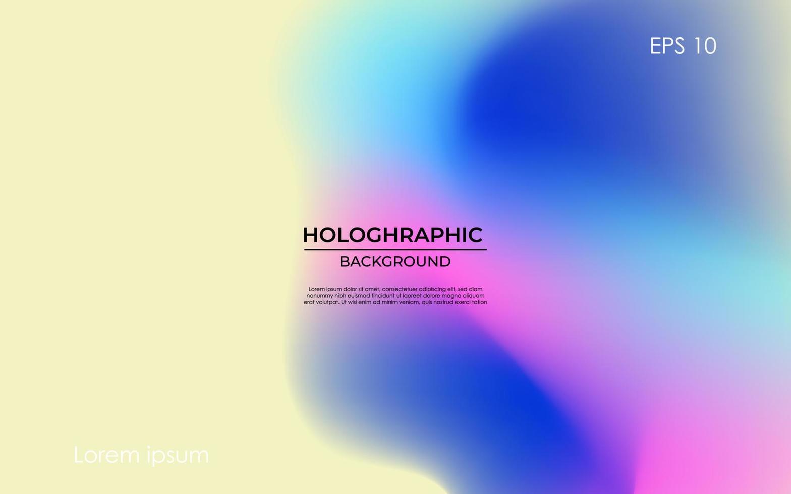 abstract colorful blue, pink soft smooth holographic blurry background. eps10 vector