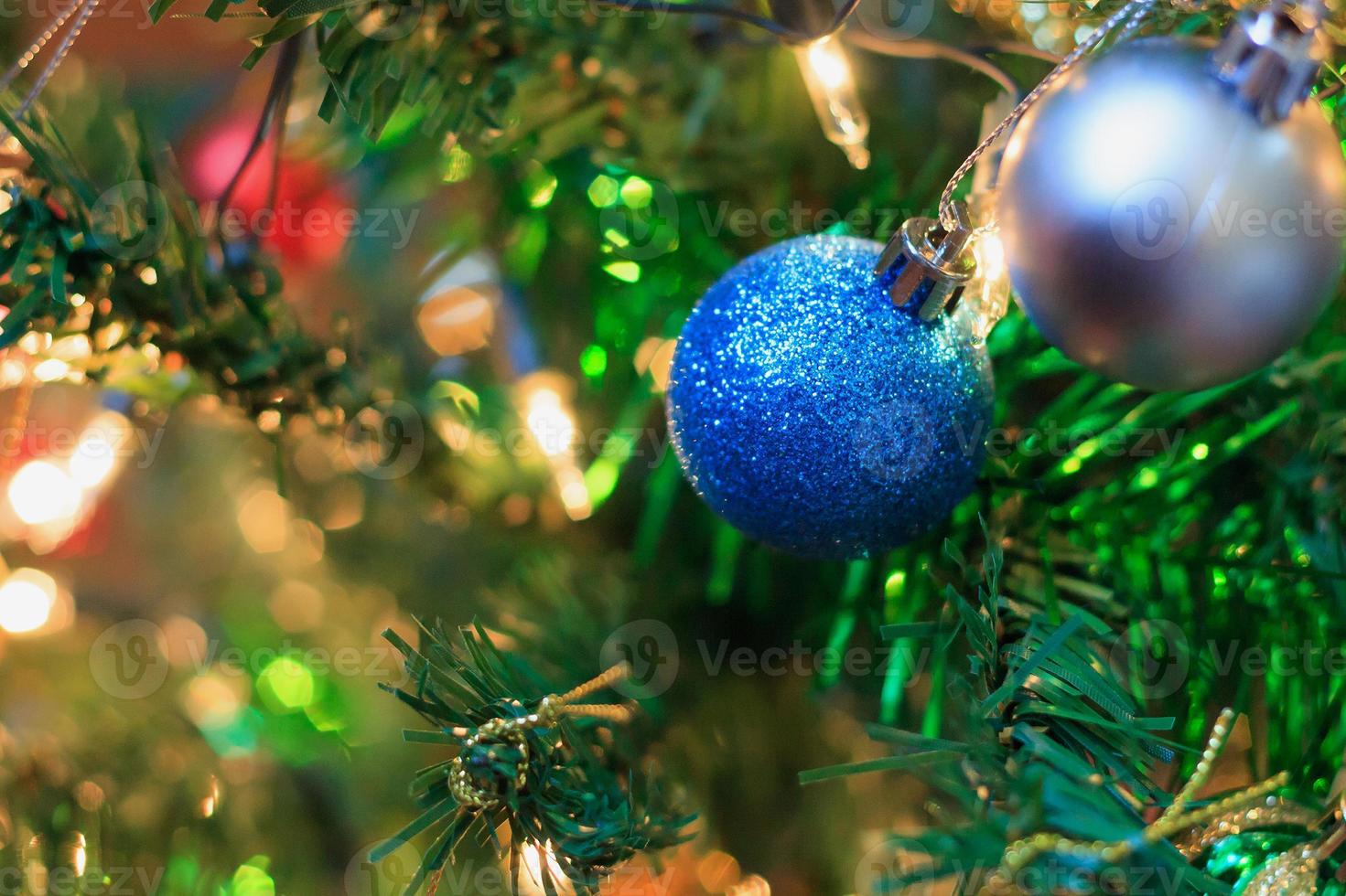 Christmas tree decorations photo