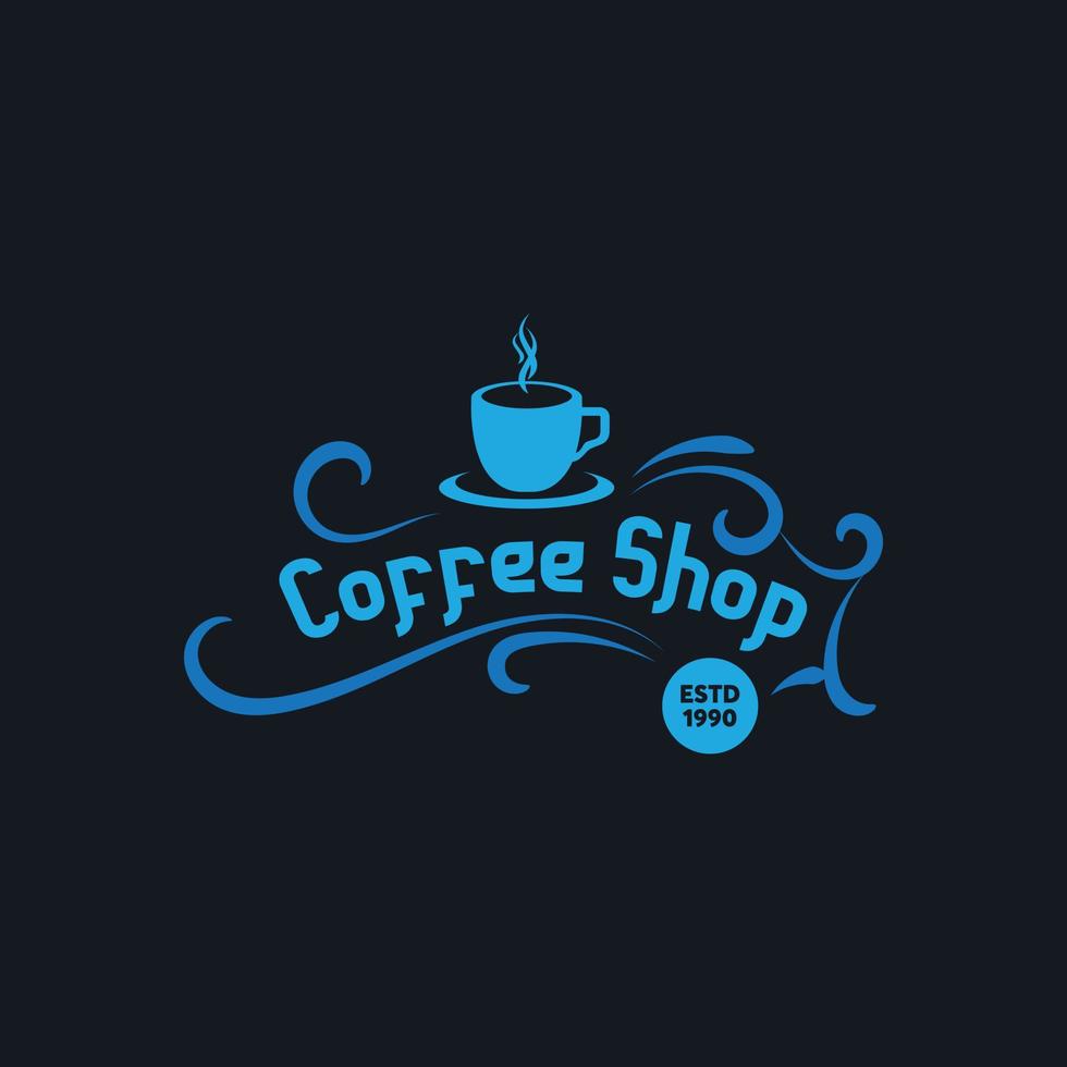 Coffee logo design template. Vector illustration