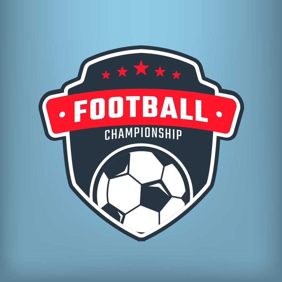 Football and league championship logo vector
