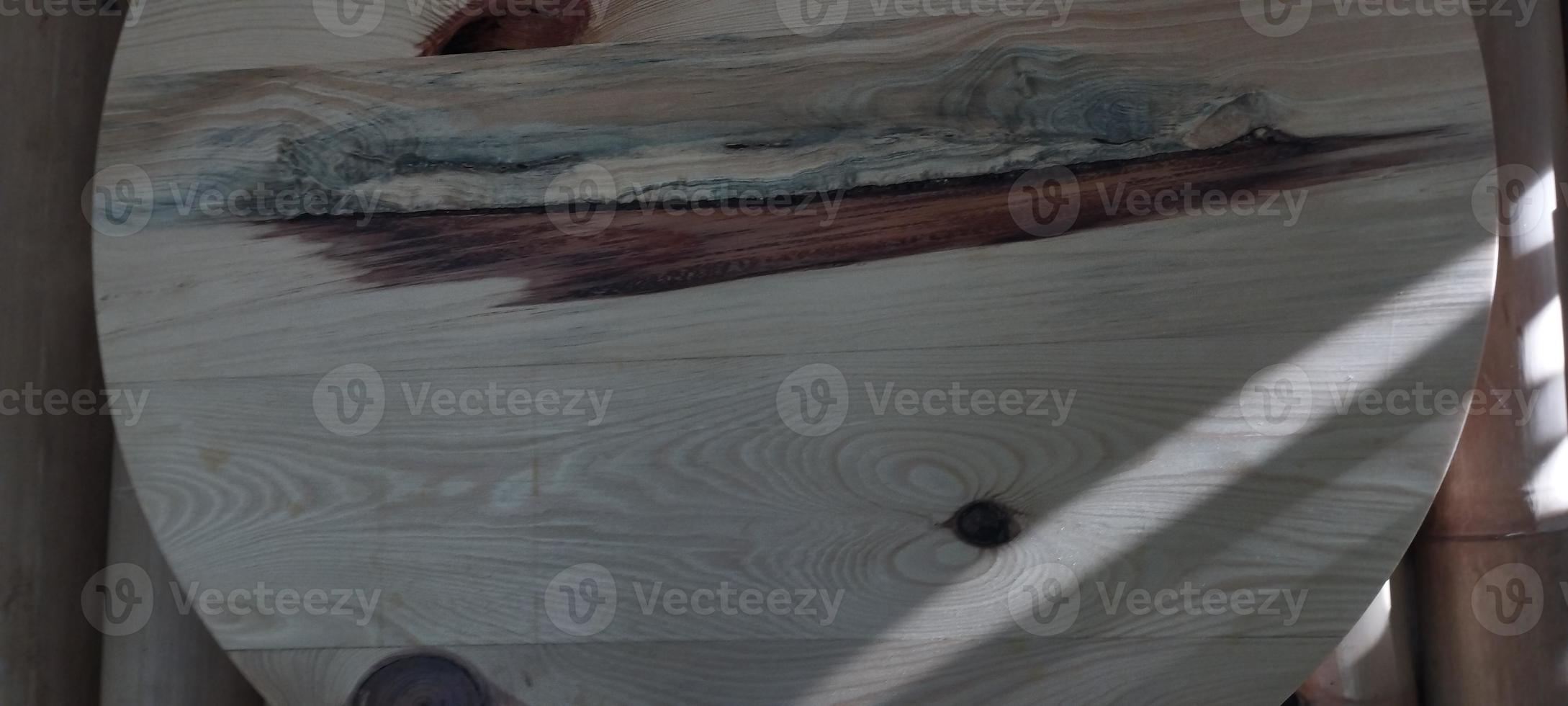 oval-shaped teak wood background photo