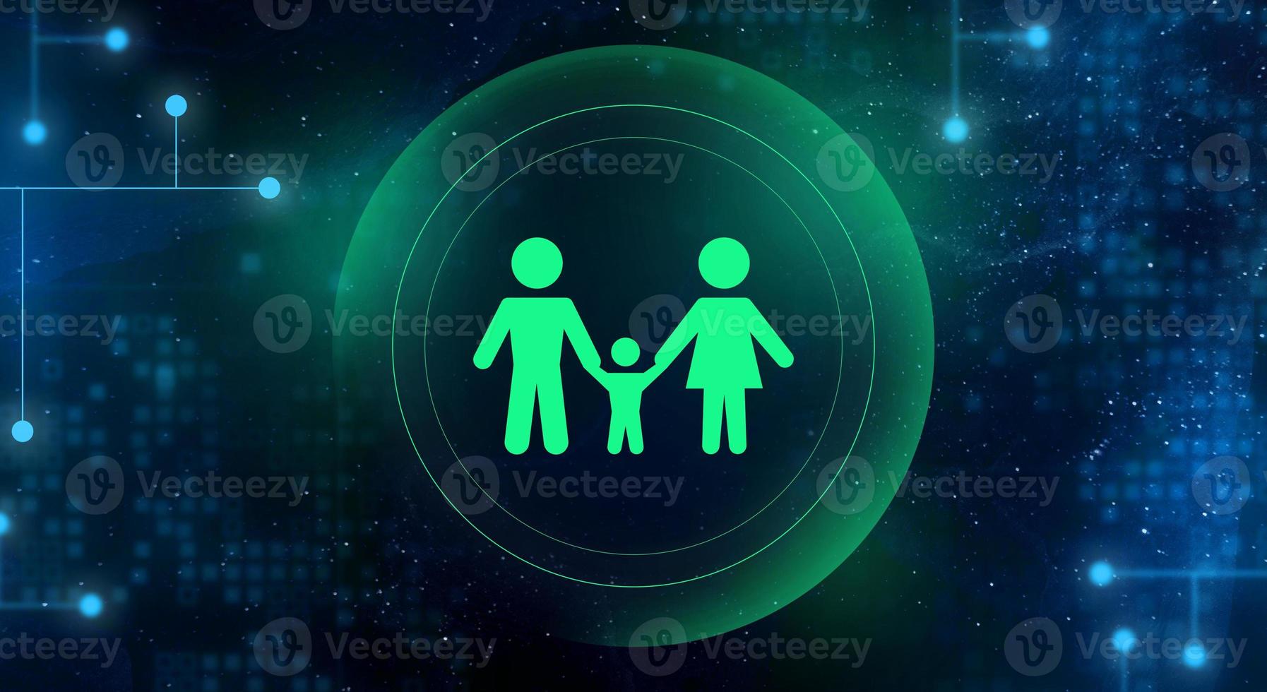 Family security on the Internet. Child protection. Blocking hostile software. photo