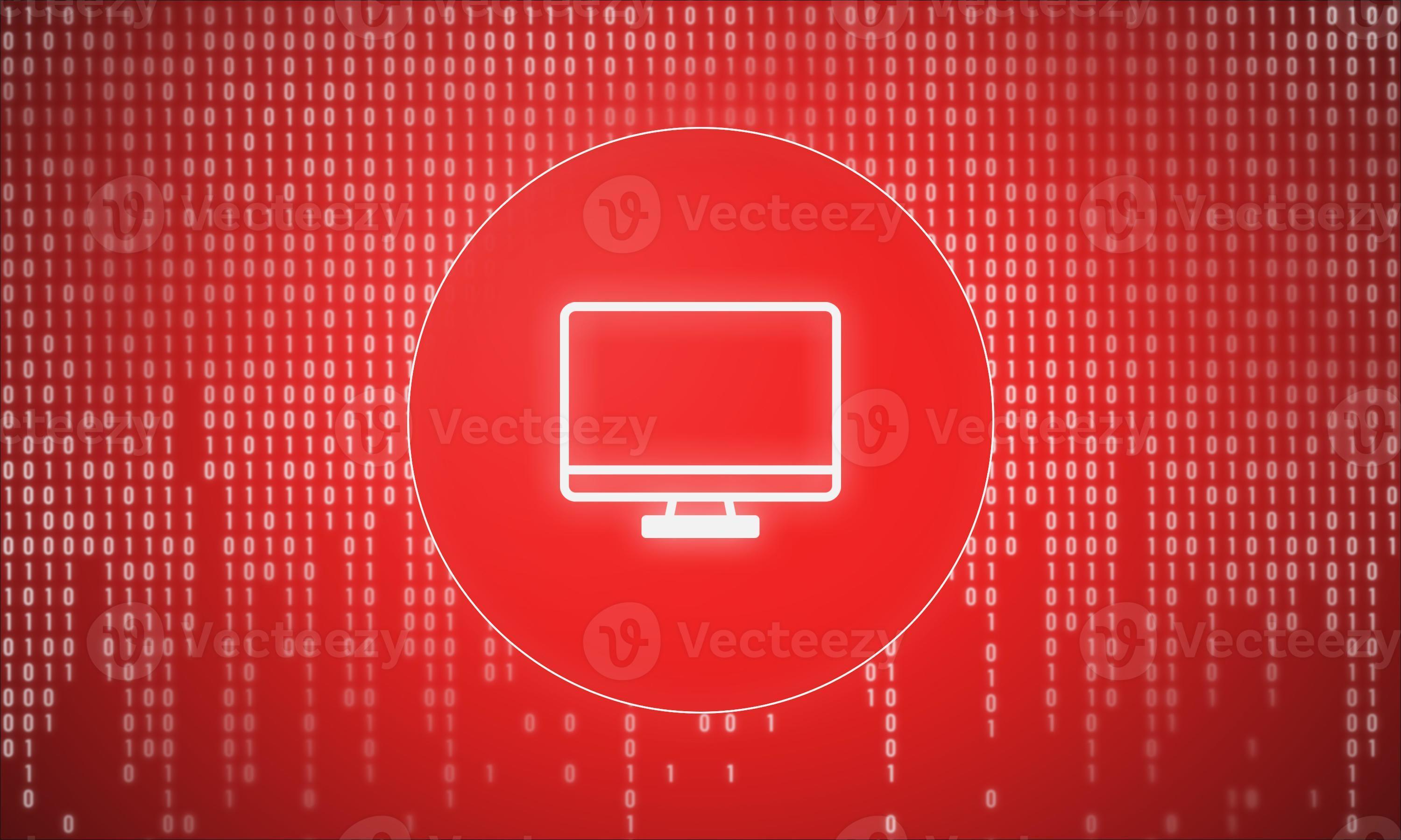 Computing power. Binary code with a computer icon. 12203772 Stock Photo ...