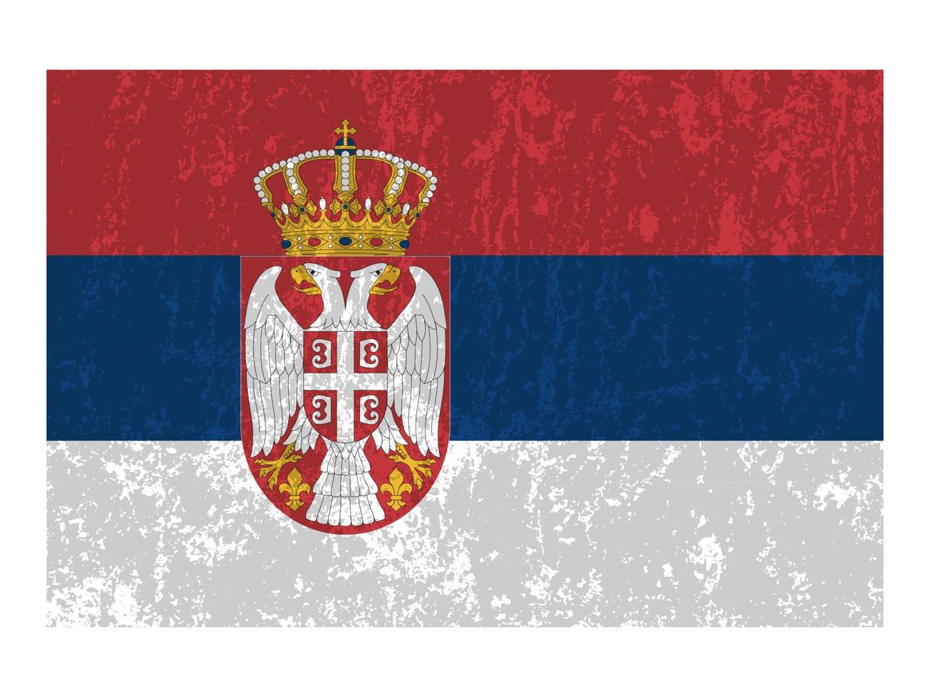 Serbia flag, official colors and proportion. Vector illustration.