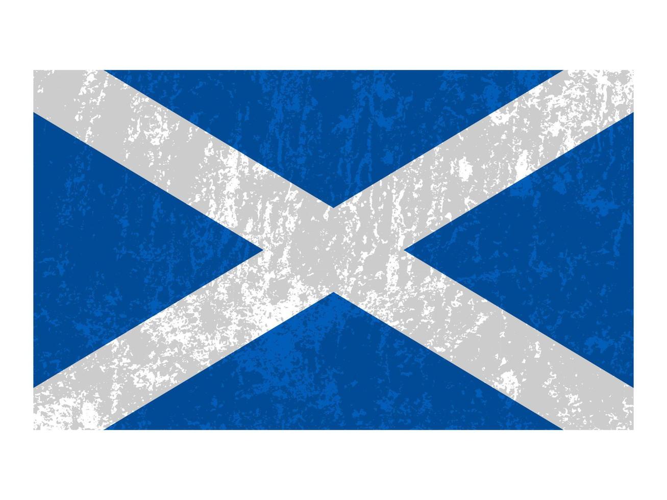 bandera de Escocia, colores oficiales y proporción. ilustración vectorial vector